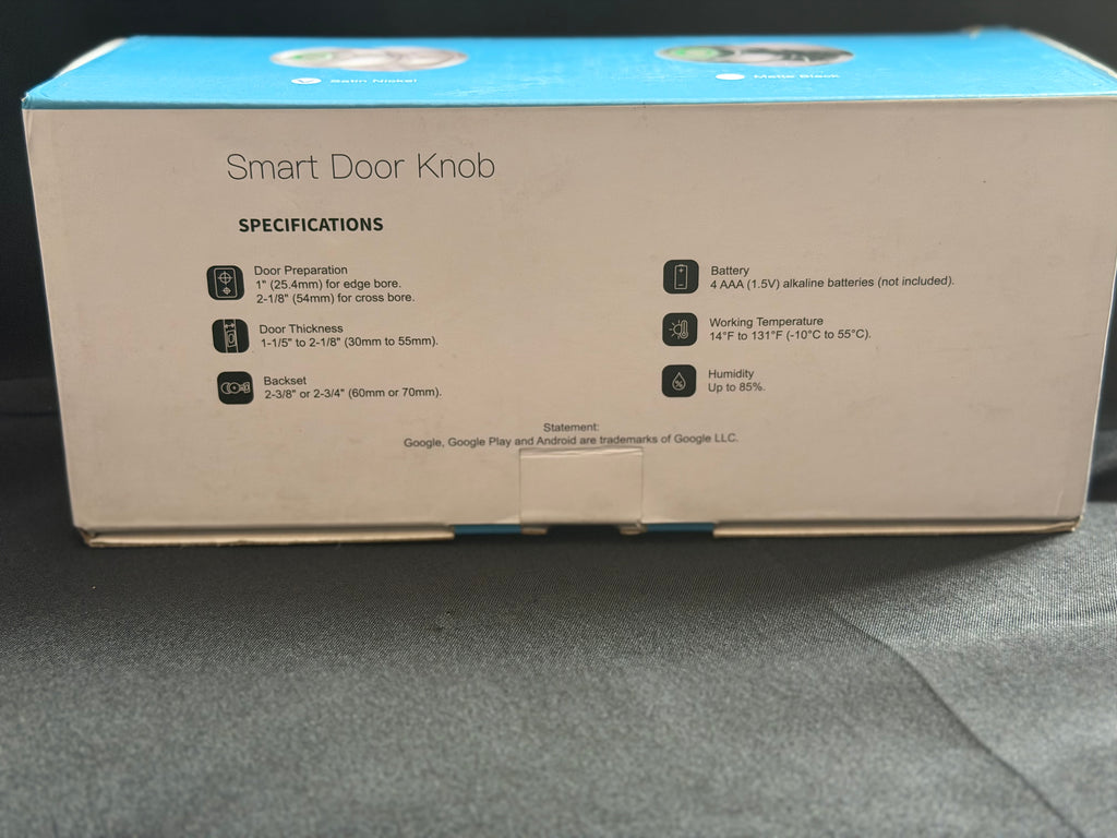 Veise VE008 Fingerprint Smart Door Knob / Satin Nickel — product photo 3