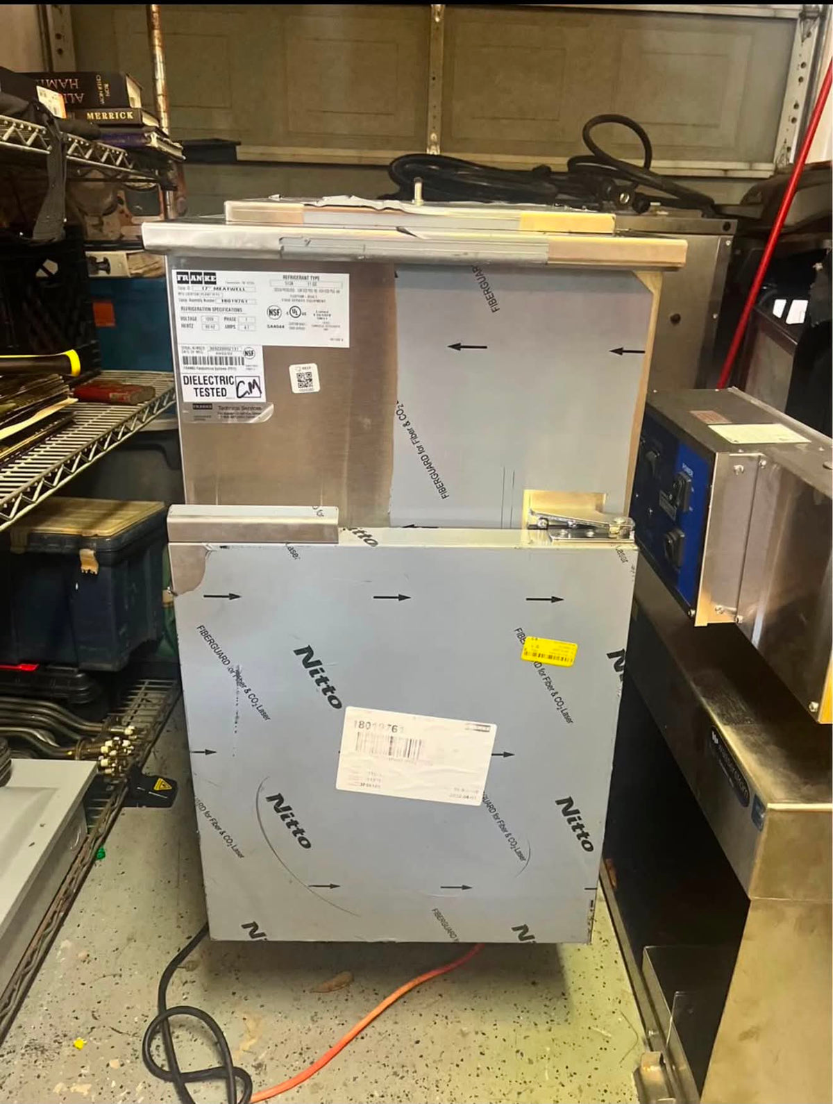 Franke 17-inch refrigerated meatwell, full-unit view with protective film