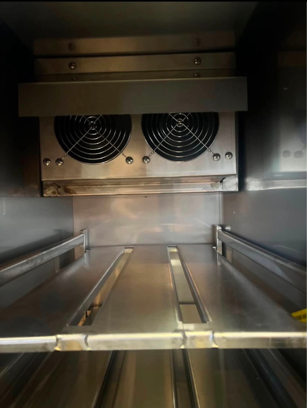Franke meatwell interior fans and rack supports