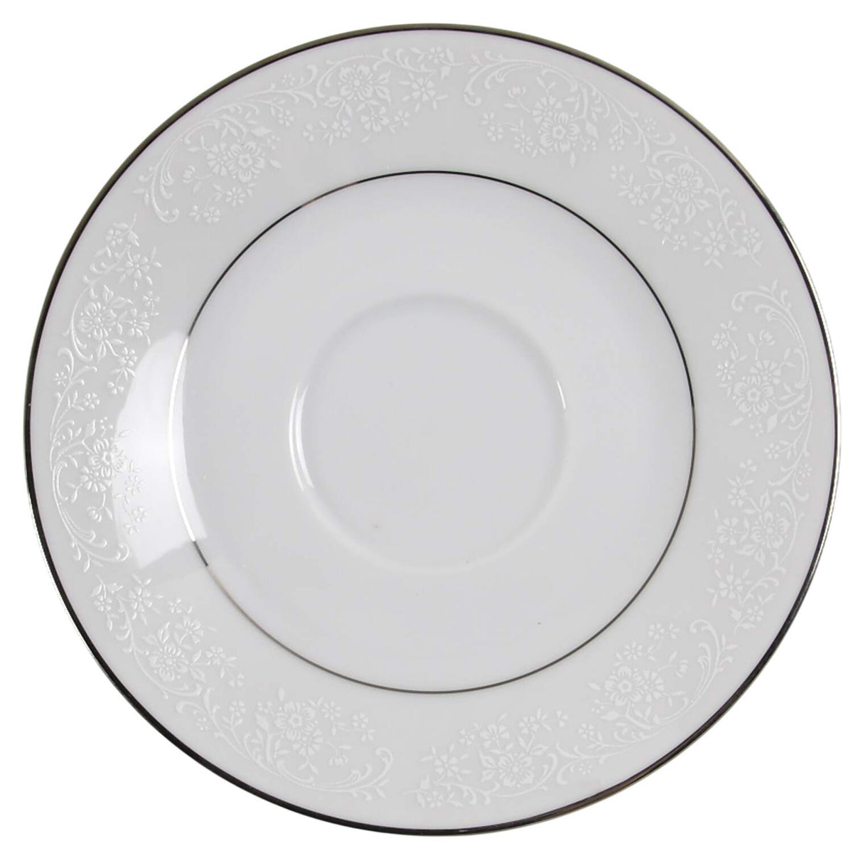 Noritake Tahoe 2585 saucer catalog reference; actual pre-owned saucer is shown in the second photo.