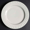 Totally Today TTO16 white swirl-rim plate catalog pattern reference; actual plate is shown in the second photo. Diameter is unmeasured.
